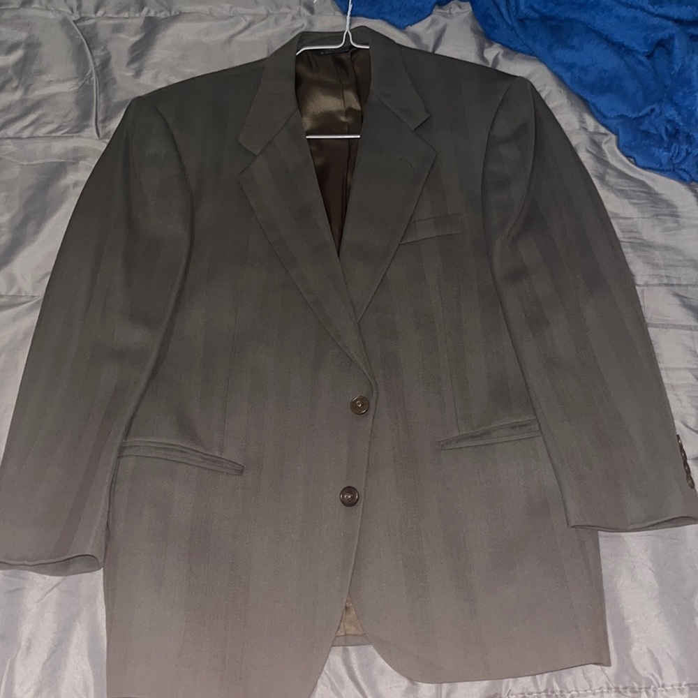 Perry Ellis :Milton green striped blazer
